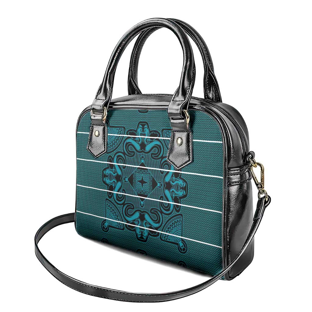 Basotho Blanket Shoulder Handbag Lesotho Motlatsi Seanamarena Heritage - Lesotho Breeze - African Pride