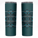 Basotho Blanket Skinny Tumbler Lesotho Motlatsi Seanamarena Heritage - Lesotho Breeze - African Pride