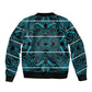 Basotho Blanket Sleeve Zip Bomber Jacket Lesotho Motlatsi Seanamarena Heritage - Lesotho Breeze - African Pride