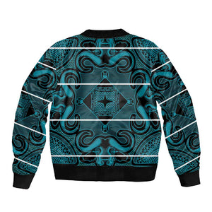 Basotho Blanket Sleeve Zip Bomber Jacket Lesotho Motlatsi Seanamarena Heritage - Lesotho Breeze - African Pride