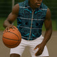 Basotho Blanket Sleeveless Zip Hoodie Lesotho Motlatsi Seanamarena Heritage - Lesotho Breeze - African Pride