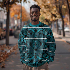 Basotho Blanket Sweatshirt Lesotho Motlatsi Seanamarena Heritage - Lesotho Breeze - African Pride