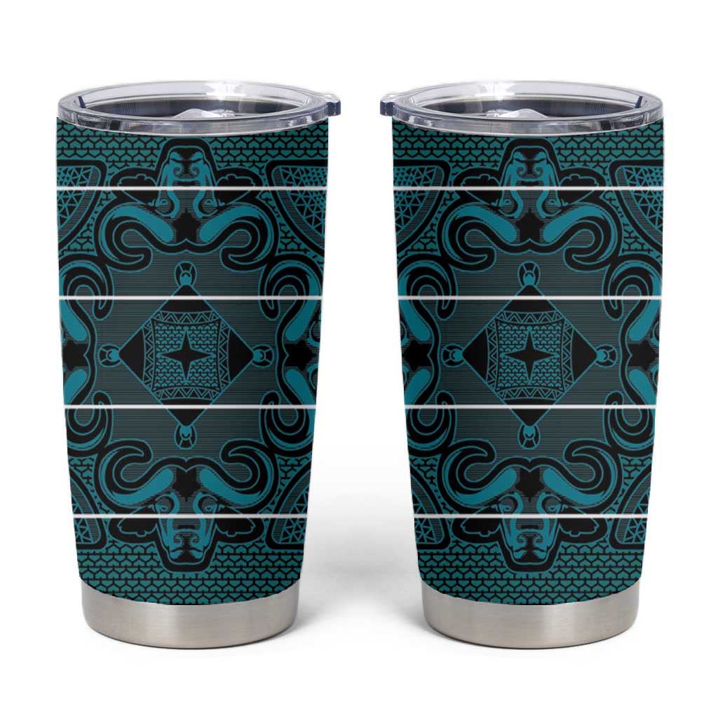 Basotho Blanket Tumbler Cup Lesotho Motlatsi Seanamarena Heritage - Lesotho Breeze - African Pride