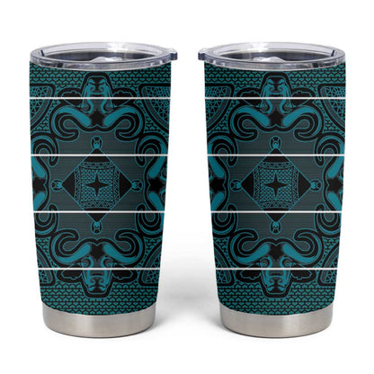 Basotho Blanket Tumbler Cup Lesotho Motlatsi Seanamarena Heritage - Lesotho Breeze - African Pride