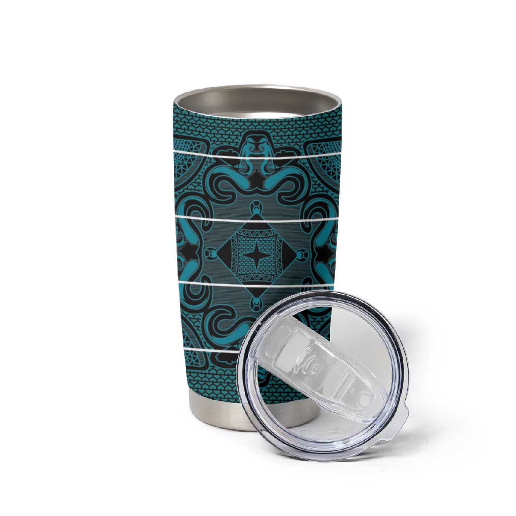Basotho Blanket Tumbler Cup Lesotho Motlatsi Seanamarena Heritage - Lesotho Breeze - African Pride