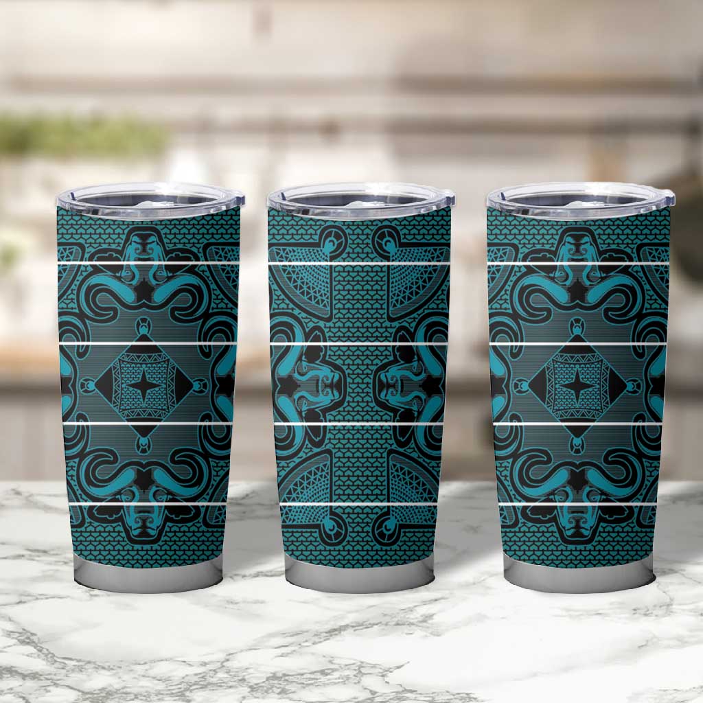 Basotho Blanket Tumbler Cup Lesotho Motlatsi Seanamarena Heritage - Lesotho Breeze - African Pride