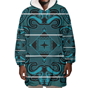 Basotho Blanket Wearable Blanket Hoodie Lesotho Motlatsi Seanamarena Heritage - Lesotho Breeze - African Pride
