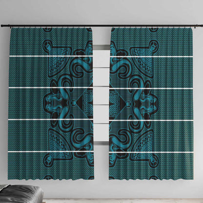 Basotho Blanket Window Curtain Lesotho Motlatsi Seanamarena Heritage - Lesotho Breeze - African Pride