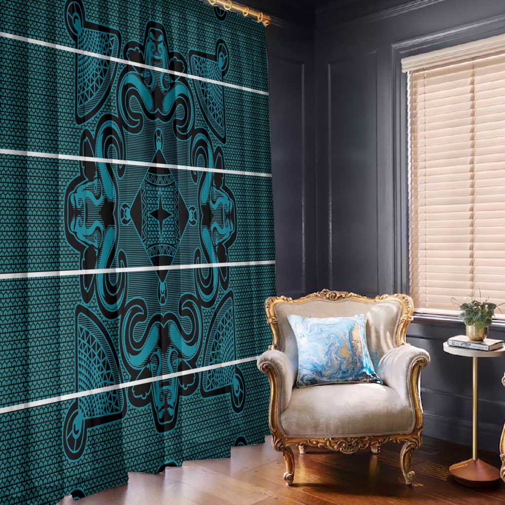 Basotho Blanket Window Curtain Lesotho Motlatsi Seanamarena Heritage - Lesotho Breeze - African Pride