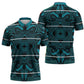 Lesotho Seanamarena - Motlatsi Zipper Polo Shirt Basotho Traditional Blanket Style - Lesotho Breeze