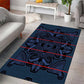 Basotho Blanket Area Rug Lesotho Motlatsi Seanamarena Heritage - Blue - African Pride
