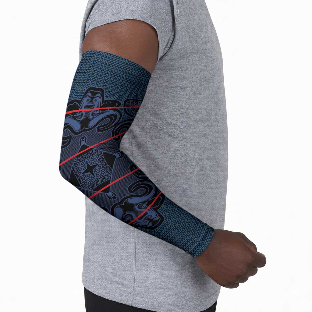 Lesotho Seanamarena - Motlatsi Arm Sleeves Basotho Traditional Blanket Style - Blue