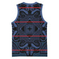 Basotho Blanket Basketball Jersey Lesotho Motlatsi Seanamarena Heritage - Blue - African Pride