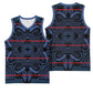Basotho Blanket Basketball Jersey Lesotho Motlatsi Seanamarena Heritage - Blue - African Pride