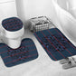 Lesotho Seanamarena - Motlatsi Bathroom Set Basotho Traditional Blanket Style - Blue