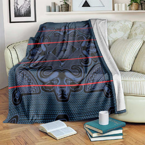 Basotho Blanket Blanket Lesotho Motlatsi Seanamarena Heritage - Blue - African Pride