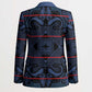 Lesotho Seanamarena - Motlatsi Blazer Basotho Traditional Blanket Style - Blue