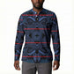 Lesotho Seanamarena - Motlatsi Button Sweatshirt Basotho Traditional Blanket Style - Blue