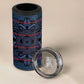 Basotho Blanket 4 in 1 Can Cooler Tumbler Lesotho Motlatsi Seanamarena Heritage - Blue - African Pride