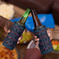 Basotho Blanket 4 in 1 Can Cooler Tumbler Lesotho Motlatsi Seanamarena Heritage - Blue - African Pride