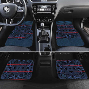 Basotho Blanket Car Mats Lesotho Motlatsi Seanamarena Heritage - Blue - African Pride