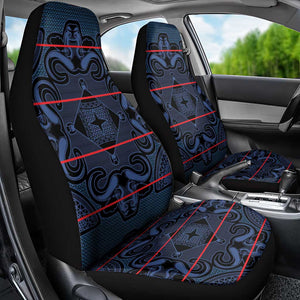 Basotho Blanket Car Seat Cover Lesotho Motlatsi Seanamarena Heritage - Blue - African Pride