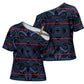Lesotho Seanamarena - Motlatsi Cross Shoulder Shirt Basotho Traditional Blanket Style - Blue
