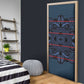 Lesotho Seanamarena - Motlatsi Door Cover Basotho Traditional Blanket Style - Blue