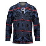 Lesotho Seanamarena - Motlatsi Hockey Jersey Basotho Traditional Blanket Style - Blue