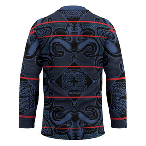 Lesotho Seanamarena - Motlatsi Hockey Jersey Basotho Traditional Blanket Style - Blue