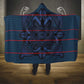 Basotho Blanket Hooded Blanket Lesotho Motlatsi Seanamarena Heritage - Blue - African Pride