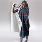 Basotho Blanket Hooded Blanket Lesotho Motlatsi Seanamarena Heritage - Blue - African Pride