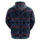 Basotho Blanket Hoodie Lesotho Motlatsi Seanamarena Heritage - Blue - African Pride