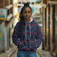 Basotho Blanket Hoodie Lesotho Motlatsi Seanamarena Heritage - Blue - African Pride