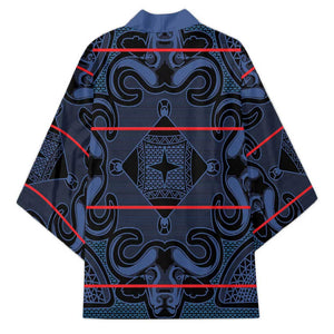 Lesotho Seanamarena - Motlatsi Kimono Basotho Traditional Blanket Style - Blue