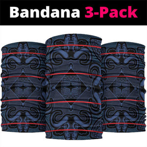 Basotho Blanket Neck Gaiter Lesotho Motlatsi Seanamarena Heritage - Blue - African Pride