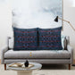 Lesotho Seanamarena - Motlatsi Pillow Cover Basotho Traditional Blanket Style - Blue