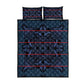 Basotho Blanket Quilt Bed Set Lesotho Motlatsi Seanamarena Heritage - Blue - African Pride
