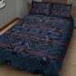Basotho Blanket Quilt Bed Set Lesotho Motlatsi Seanamarena Heritage - Blue - African Pride