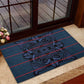 Basotho Blanket Rubber Doormat Lesotho Motlatsi Seanamarena Heritage - Blue - African Pride
