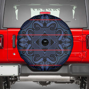 Basotho Blanket Spare Tire Cover Lesotho Motlatsi Seanamarena Heritage - Blue - African Pride
