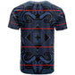 Basotho Blanket T shirt Lesotho Motlatsi Seanamarena Heritage - Blue - African Pride