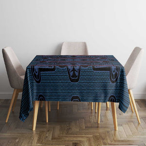 Basotho Blanket Tablecloth Lesotho Motlatsi Seanamarena Heritage - Blue - African Pride