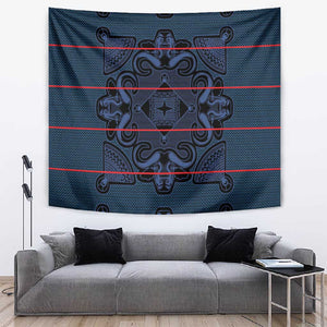 Basotho Blanket Tapestry Lesotho Motlatsi Seanamarena Heritage - Blue - African Pride