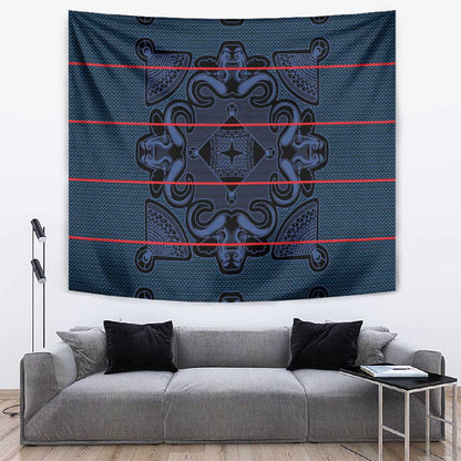 Basotho Blanket Tapestry Lesotho Motlatsi Seanamarena Heritage - Blue - African Pride