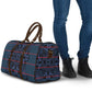 Lesotho Seanamarena - Motlatsi Travel Bag Basotho Traditional Blanket Style - Blue