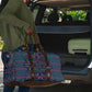 Lesotho Seanamarena - Motlatsi Travel Bag Basotho Traditional Blanket Style - Blue