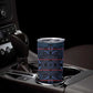 Basotho Blanket Tumbler Cup Lesotho Motlatsi Seanamarena Heritage - Blue - African Pride