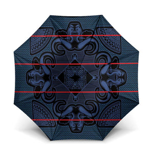 Lesotho Seanamarena - Motlatsi Umbrella Basotho Traditional Blanket Style - Blue