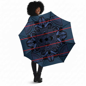 Lesotho Seanamarena - Motlatsi Umbrella Basotho Traditional Blanket Style - Blue
